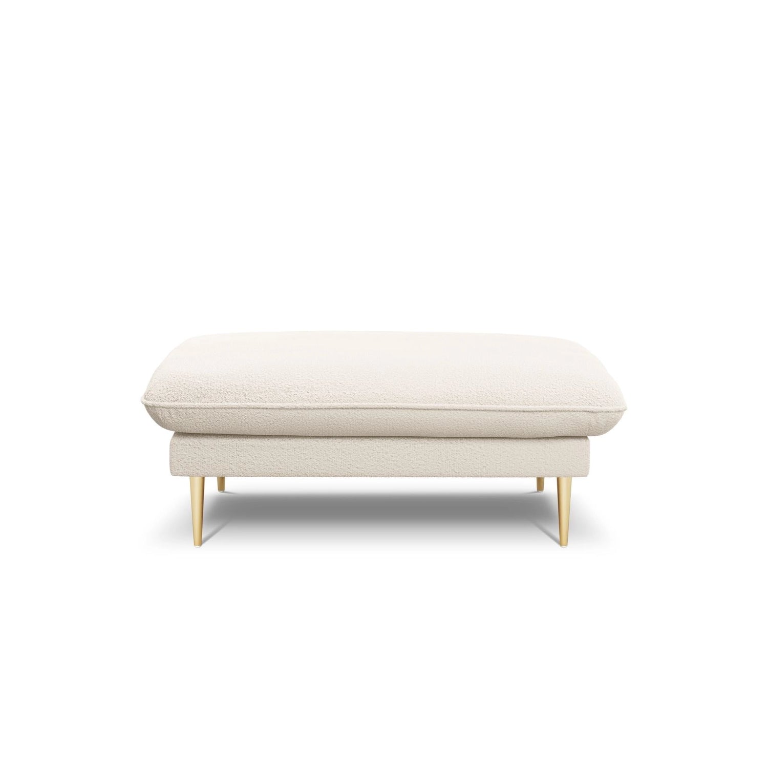 Vienna Pouf aus Boucle in Beige (Ascot NATA), 93x73x43 cm von Cosmopolitan Design – Bild 4