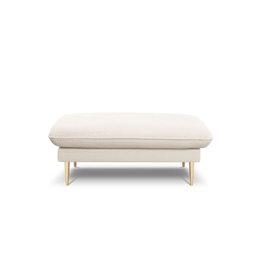 Vienna Pouf aus Boucle in Beige (Ascot NATA), 93x73x43 cm von Cosmopolitan Design – Bild 4