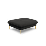 Vienna Pouf aus Boucle in Schwarz (Ascot Black), 93x73x43 cm von Cosmopolitan Design – Bild 1