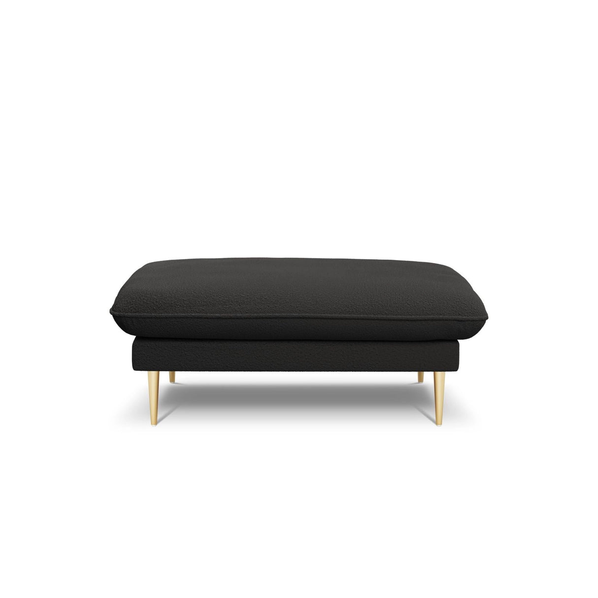 Vienna Pouf aus Boucle in Schwarz (Ascot Black), 93x73x43 cm von Cosmopolitan Design – Bild 4