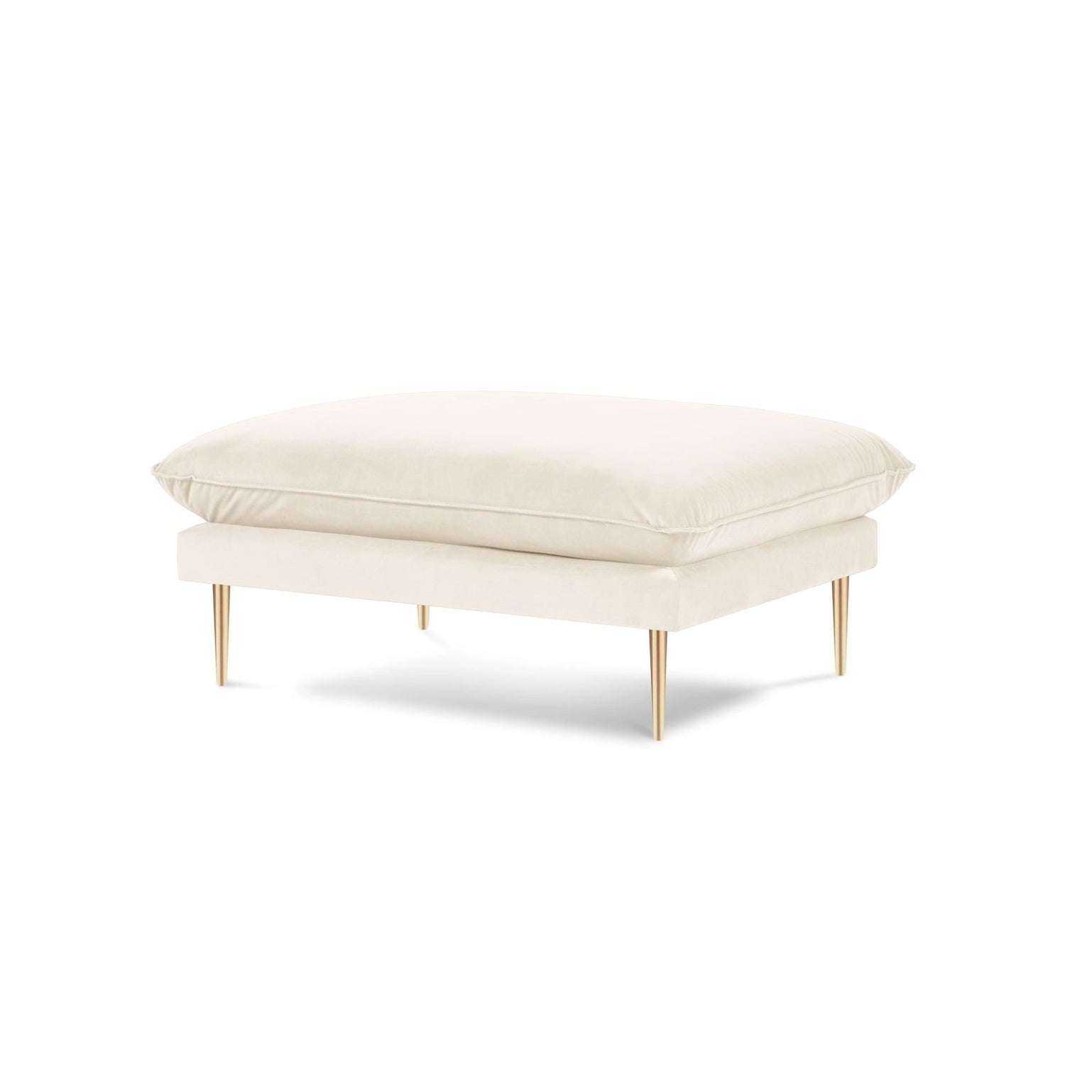 Vienna Pouf aus Samt, Boucle oder Strukturstoff, 93x73x43 cm von Cosmopolitan Design – Bild 1