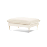 Vienna Pouf aus Samt, Boucle oder Strukturstoff, 93x73x43 cm von Cosmopolitan Design – Bild 1
