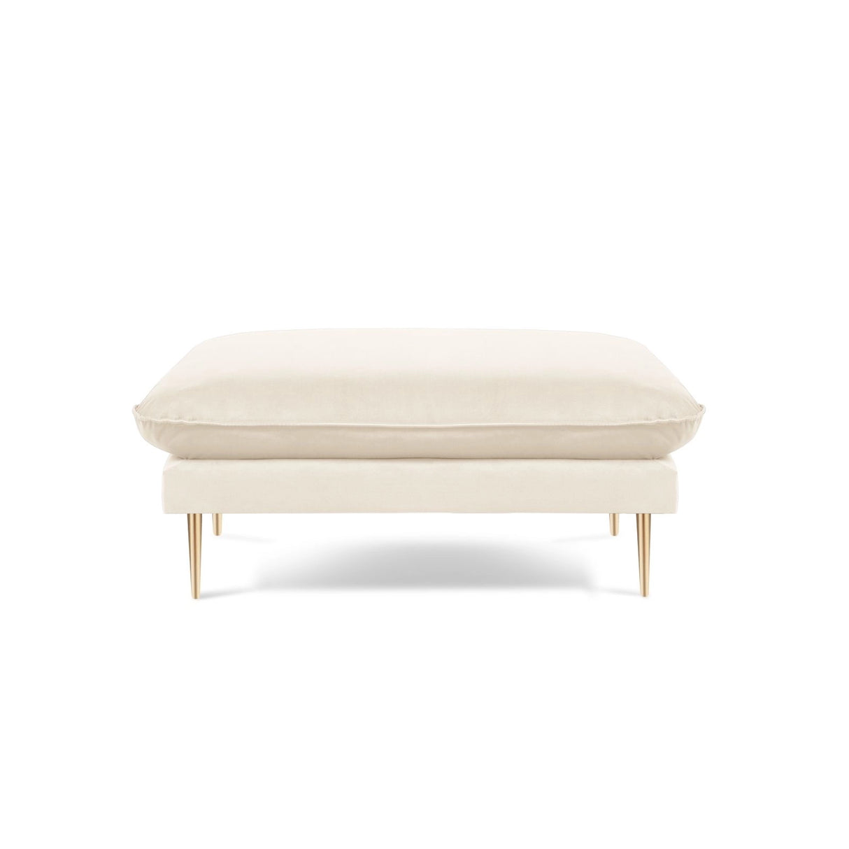 Vienna Pouf aus Samt, Boucle oder Strukturstoff, 93x73x43 cm von Cosmopolitan Design – Bild 3
