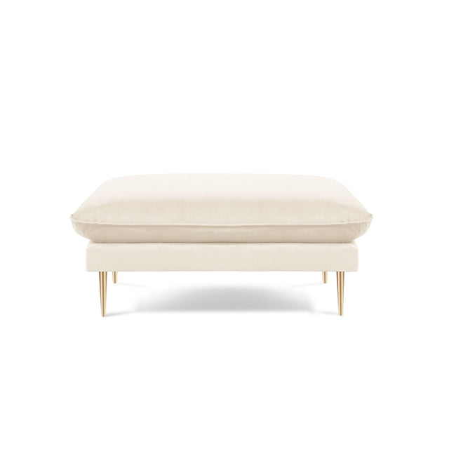 Vienna Pouf aus Samt, Boucle oder Strukturstoff, 93x73x43 cm von Cosmopolitan Design – Bild 3