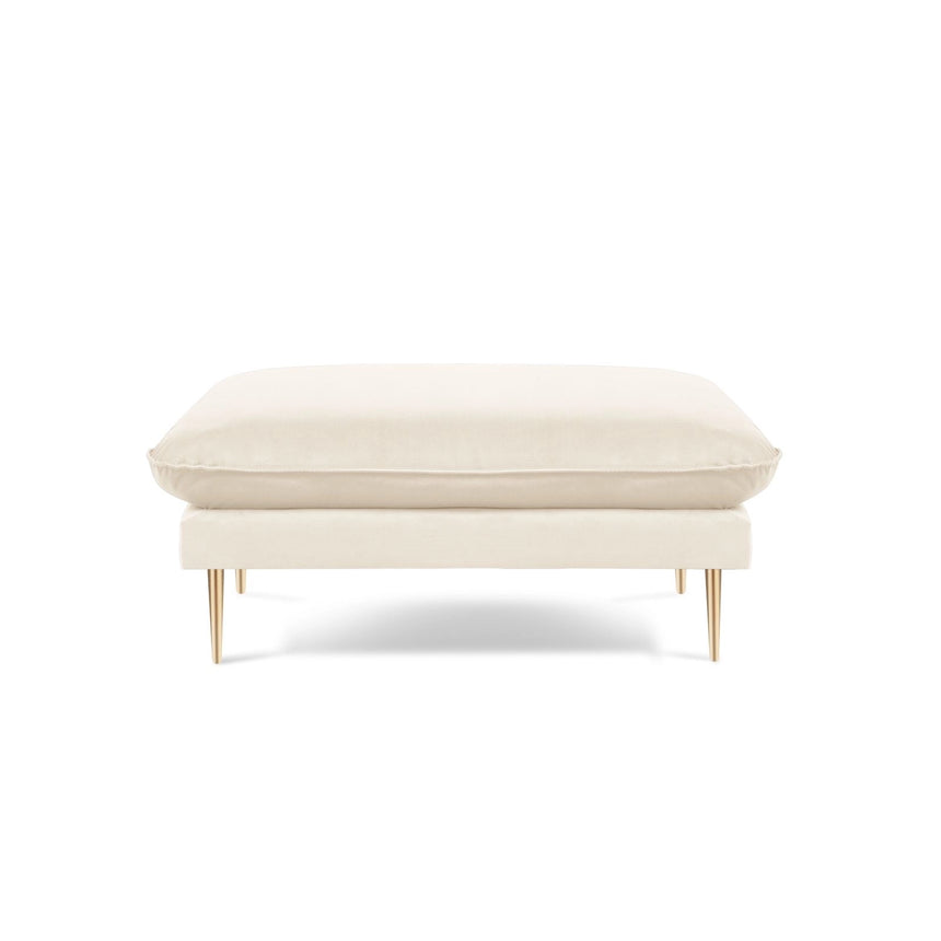 Vienna Pouf aus Samt, Boucle oder Strukturstoff, 93x73x43 cm von Cosmopolitan Design – Bild 3