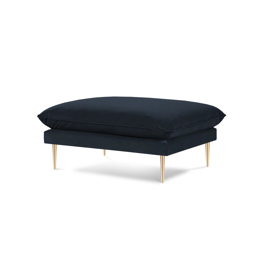 Vienna Pouf aus Samt in Dunkelblau (Bluvel 89), 93x73x43 cm von Cosmopolitan Design – Bild 1