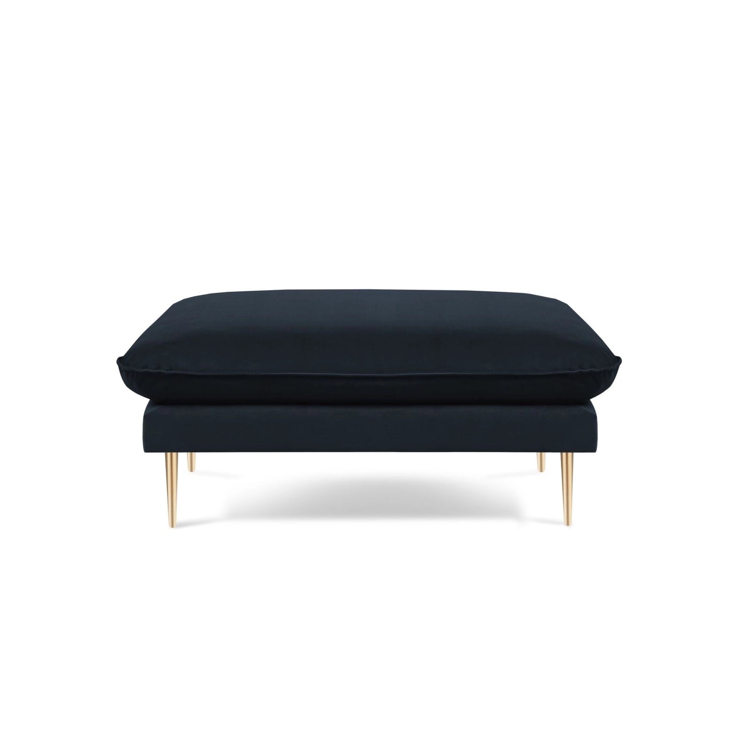 Vienna Pouf aus Samt in Dunkelblau (Bluvel 89), 93x73x43 cm von Cosmopolitan Design – Bild 3