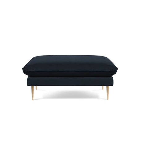 Vienna Pouf aus Samt in Dunkelblau (Bluvel 89), 93x73x43 cm von Cosmopolitan Design – Bild 3