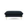 Vienna Pouf aus Samt in Dunkelblau (Bluvel 89), 93x73x43 cm von Cosmopolitan Design – Bild 3