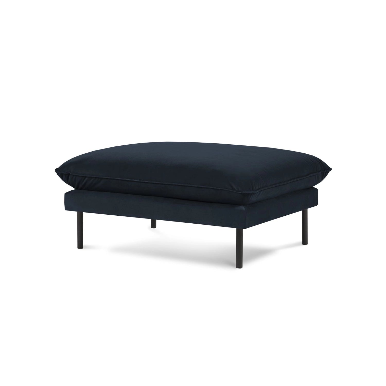 Vienna Pouf aus Samt in Dunkelblau (Bluvel 89), 93x73x43 cm von Cosmopolitan Design – Bild 1