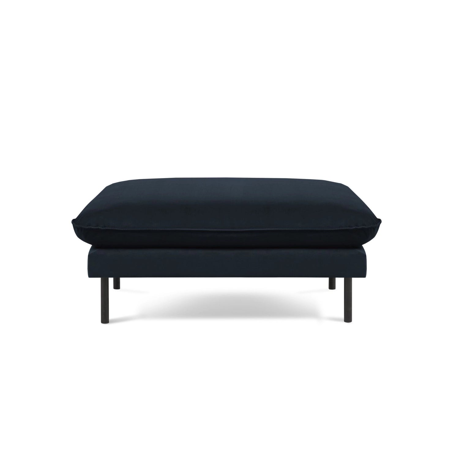Vienna Pouf aus Samt in Dunkelblau (Bluvel 89), 93x73x43 cm von Cosmopolitan Design – Bild 3