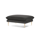 Vienna Pouf aus Samt in Dunkelgrau (Bluvel 18), 93x73x43 cm von Cosmopolitan Design – Bild 1
