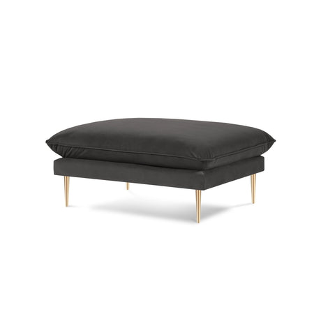 Vienna Pouf aus Samt in Dunkelgrau (Bluvel 18), 93x73x43 cm von Cosmopolitan Design – Bild 1