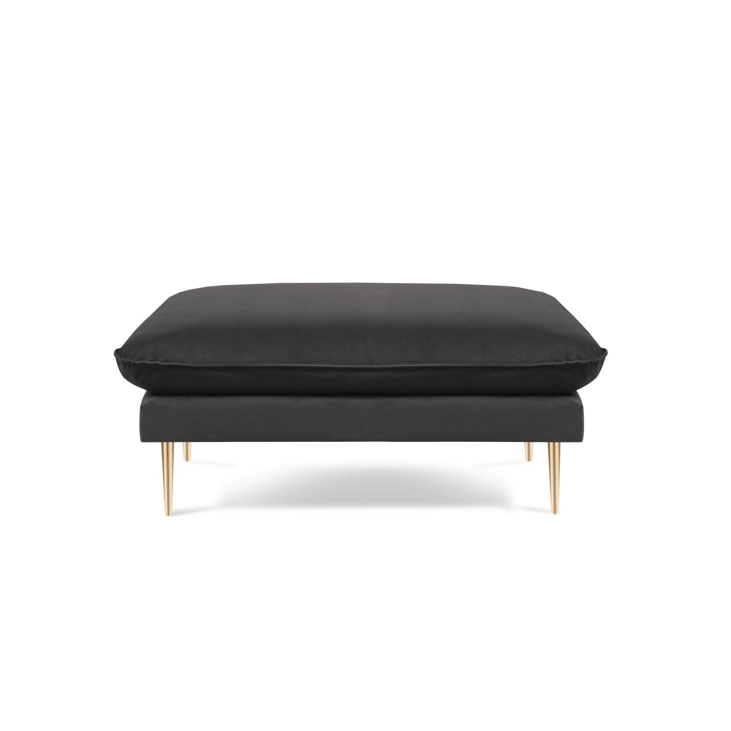 Vienna Pouf aus Samt in Dunkelgrau (Bluvel 18), 93x73x43 cm von Cosmopolitan Design – Bild 3