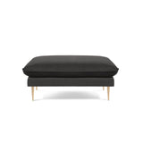 Vienna Pouf aus Samt in Dunkelgrau (Bluvel 18), 93x73x43 cm von Cosmopolitan Design – Bild 3