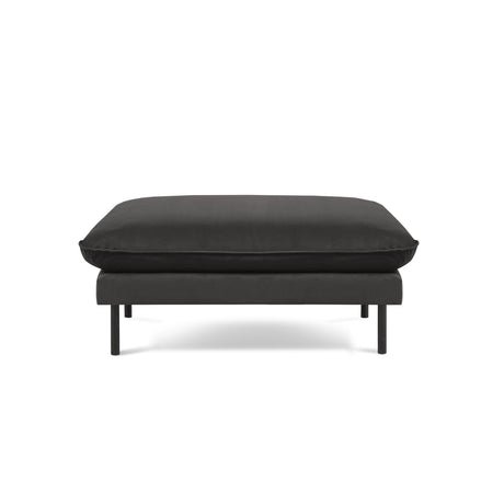 Vienna Pouf aus Samt in Dunkelgrau (Bluvel 18), 93x73x43 cm von Cosmopolitan Design – Bild 3