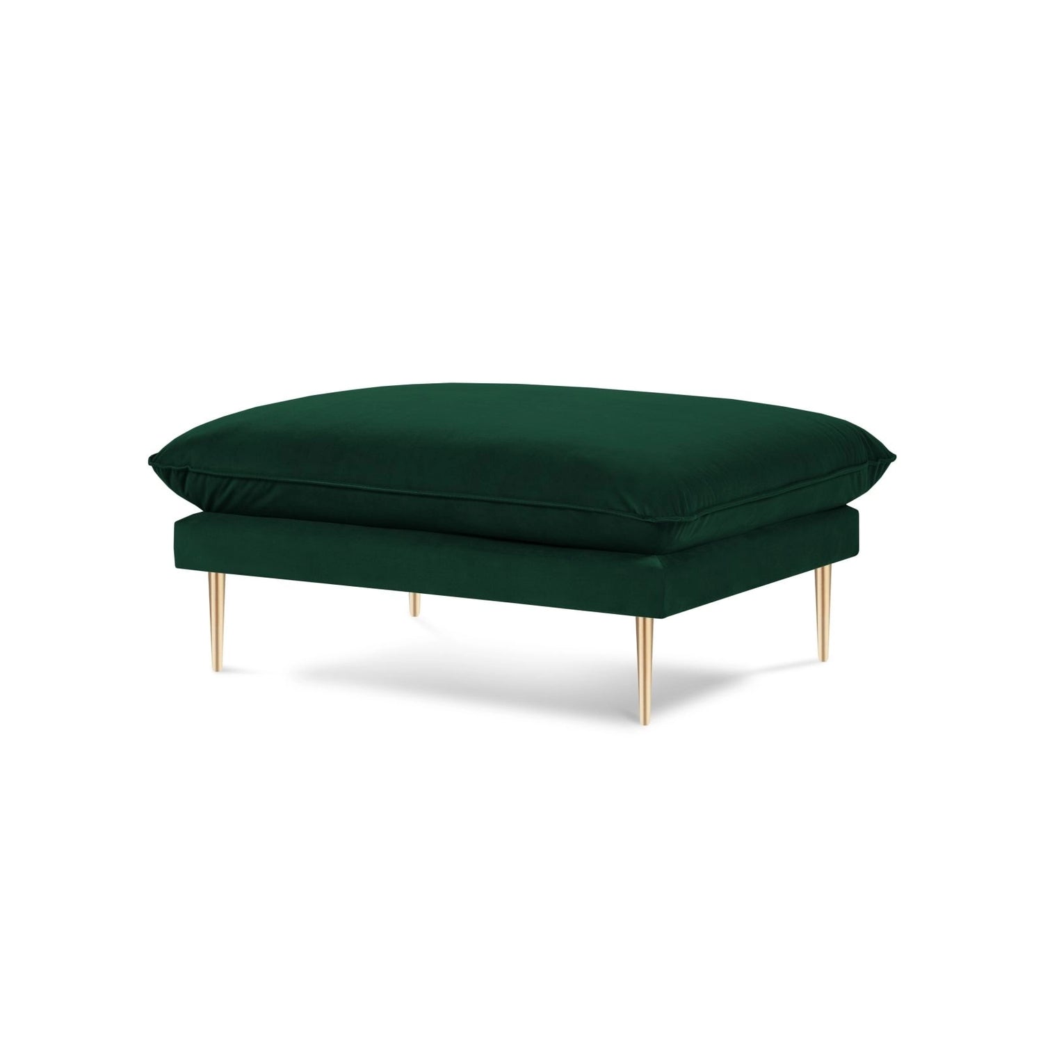 Vienna Pouf aus Samt in Flaschengrün (Bluvel 78), 93x73x43 cm von Cosmopolitan Design – Bild 1