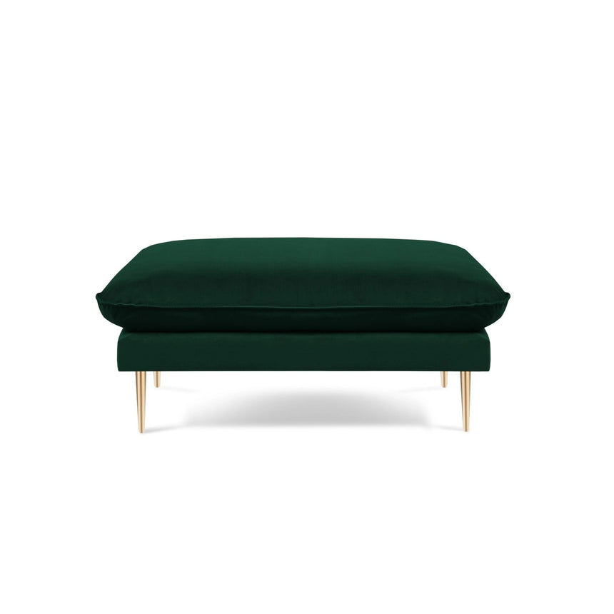 Vienna Pouf aus Samt in Flaschengrün (Bluvel 78), 93x73x43 cm von Cosmopolitan Design – Bild 3