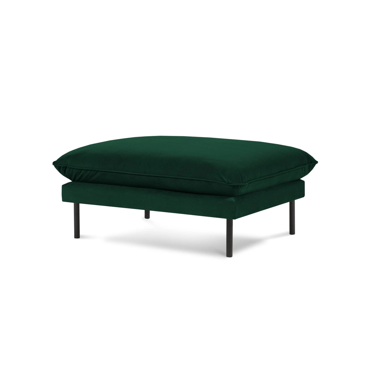 Vienna Pouf aus Samt in Flaschengrün (Bluvel 78), 93x73x43 cm von Cosmopolitan Design – Bild 1