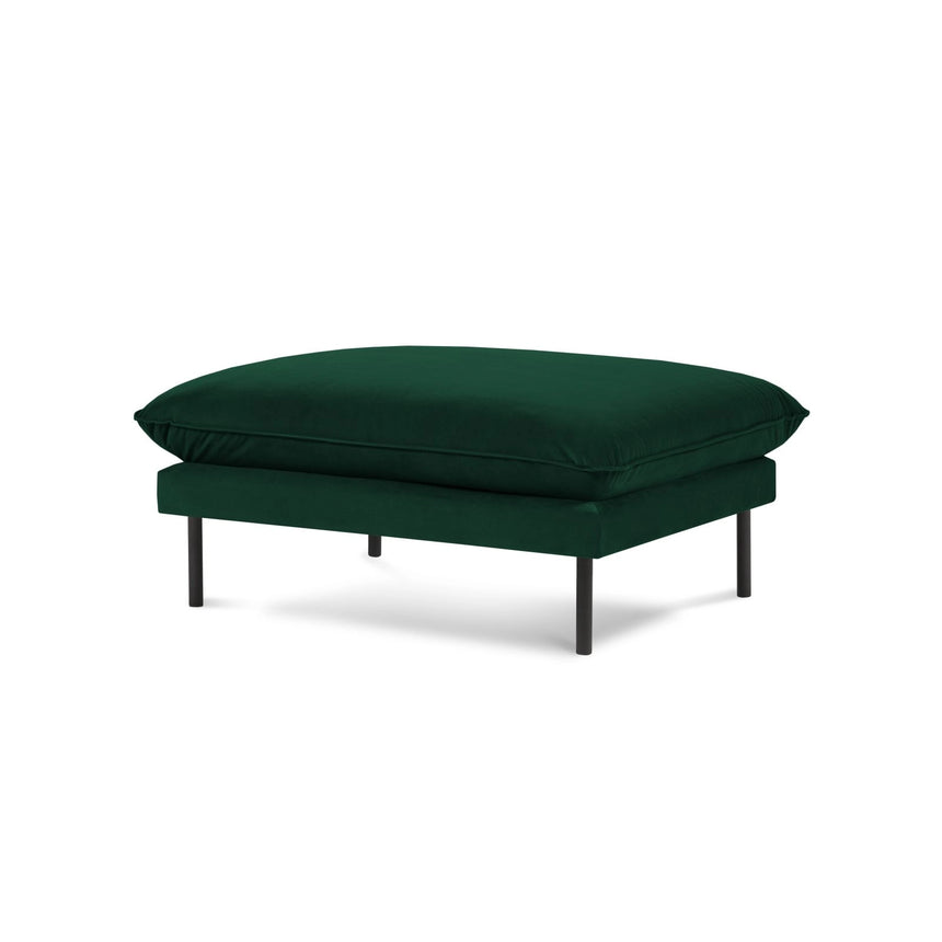 Vienna Pouf aus Samt in Flaschengrün (Bluvel 78), 93x73x43 cm von Cosmopolitan Design – Bild 1