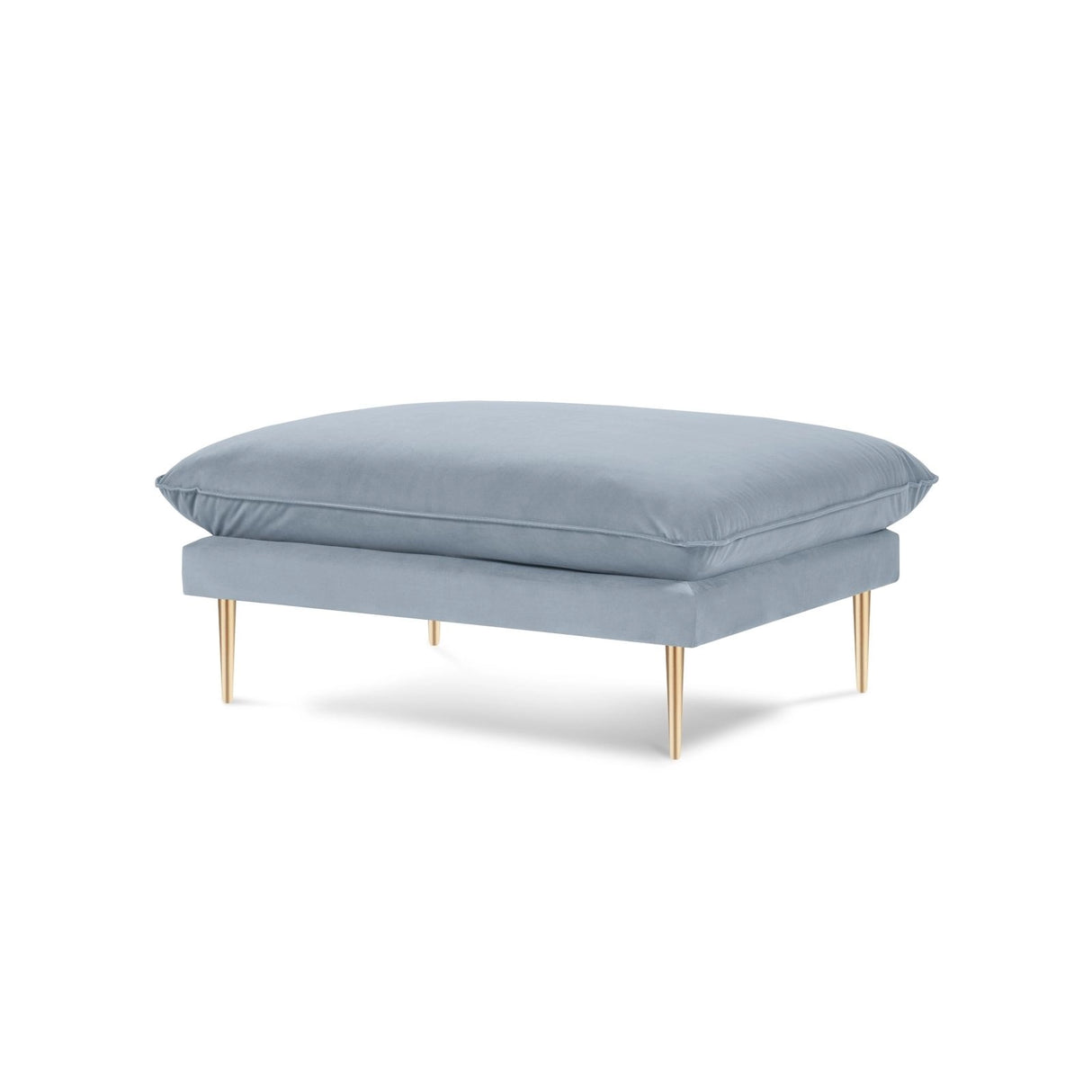 Vienna Pouf aus Samt in Hellblau (Bluvel 06), 93x73x43 cm von Cosmopolitan Design – Bild 1