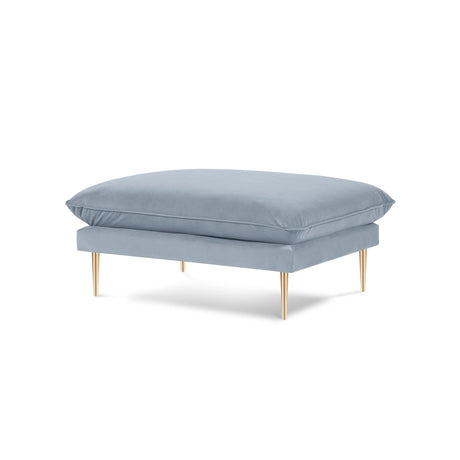Vienna Pouf aus Samt in Hellblau (Bluvel 06), 93x73x43 cm von Cosmopolitan Design – Bild 1