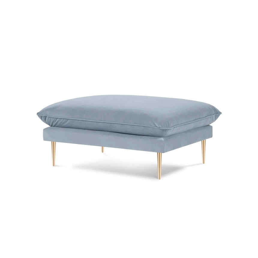 Vienna Pouf aus Samt in Hellblau (Bluvel 06), 93x73x43 cm von Cosmopolitan Design – Bild 1