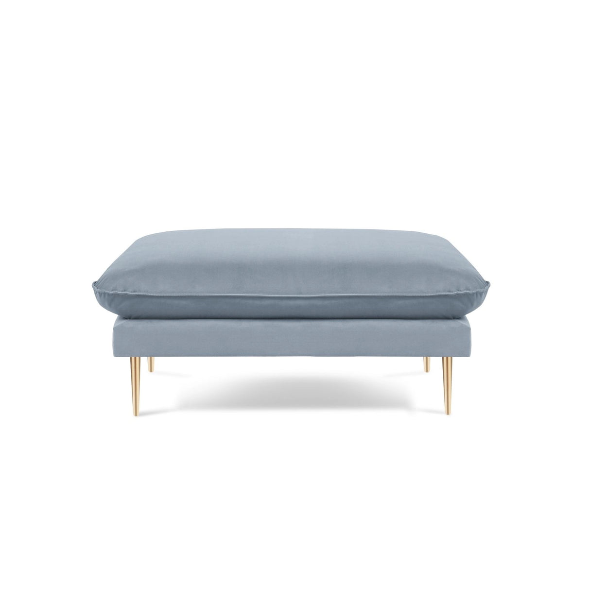 Vienna Pouf aus Samt in Hellblau (Bluvel 06), 93x73x43 cm von Cosmopolitan Design – Bild 3