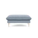 Vienna Pouf aus Samt in Hellblau (Bluvel 06), 93x73x43 cm von Cosmopolitan Design – Bild 3