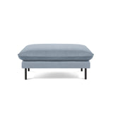 Vienna Pouf aus Samt in Hellblau (Bluvel 06), 93x73x43 cm von Cosmopolitan Design – Bild 3