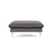 Vienna Pouf aus Samt in Hellgrau (Bluvel 13), 93x73x43 cm von Cosmopolitan Design – Bild 3