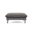 Vienna Pouf aus Samt in Hellgrau (Bluvel 13), 93x73x43 cm von Cosmopolitan Design – Bild 3