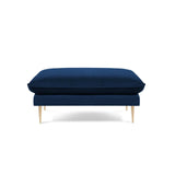 Vienna Pouf aus Samt in Königsblau (Bluvel 86), 93x73x43 cm von Cosmopolitan Design – Bild 3