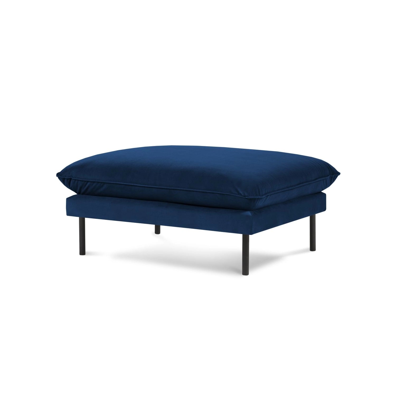 Vienna Pouf aus Samt in Königsblau (Bluvel 86), 93x73x43 cm von Cosmopolitan Design – Bild 1