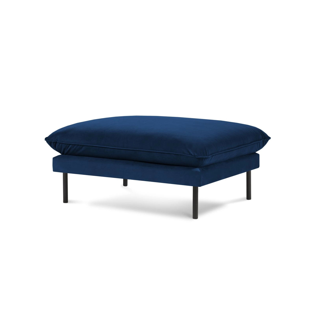 Vienna Pouf aus Samt in Königsblau (Bluvel 86), 93x73x43 cm von Cosmopolitan Design – Bild 1