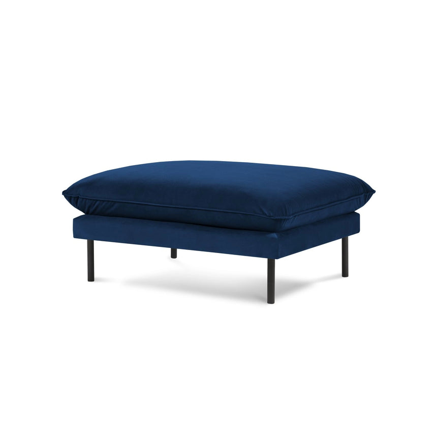 Vienna Pouf aus Samt in Königsblau (Bluvel 86), 93x73x43 cm von Cosmopolitan Design – Bild 1