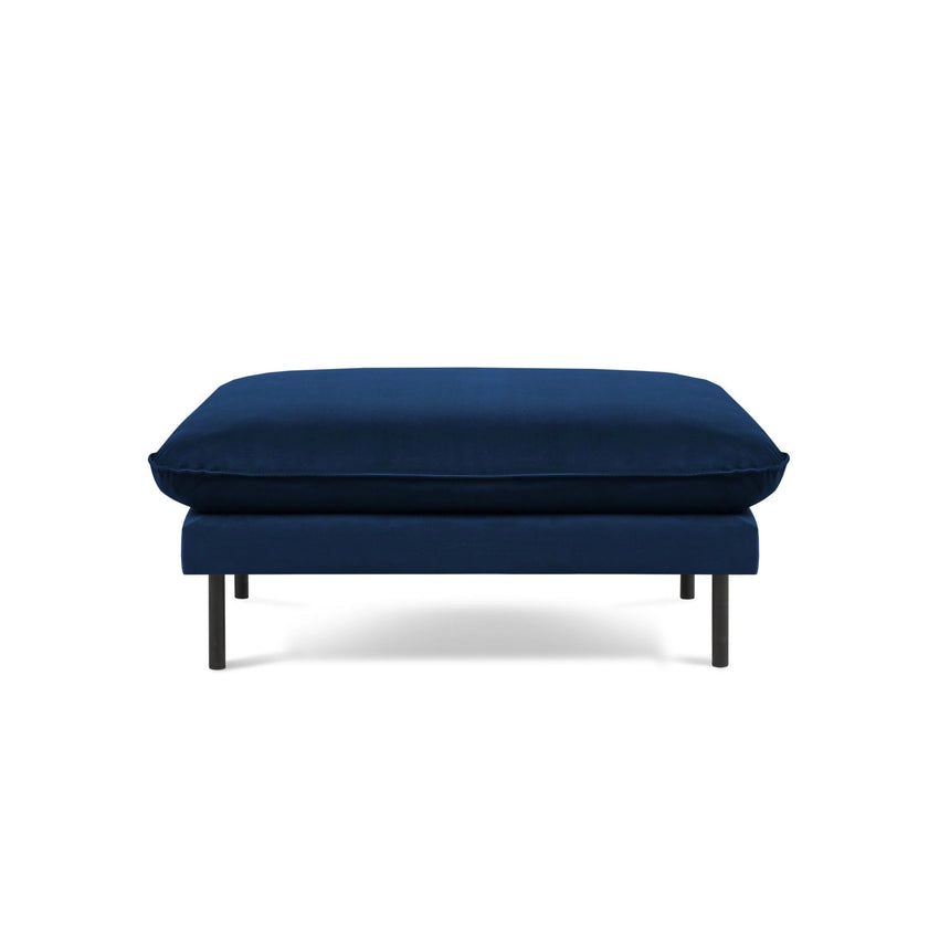 Vienna Pouf aus Samt in Königsblau (Bluvel 86), 93x73x43 cm von Cosmopolitan Design – Bild 3