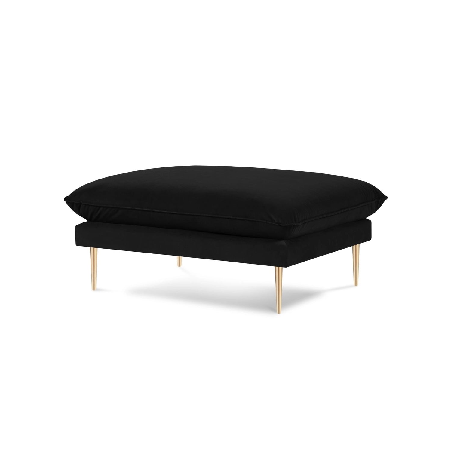 Vienna Pouf aus Samt in Schwarz (Bluvel 19), 93x73x43 cm von Cosmopolitan Design – Bild 1