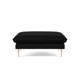 Vienna Pouf aus Samt in Schwarz (Bluvel 19), 93x73x43 cm von Cosmopolitan Design – Bild 3
