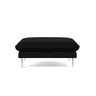 Vienna Pouf aus Samt in Schwarz (Bluvel 19), 93x73x43 cm von Cosmopolitan Design – Bild 3