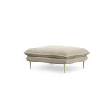 Vienna Pouf aus Strukturierter Stoff in Beige (Positano 8), 93x73x43 cm von Cosmopolitan Design – Bild 1