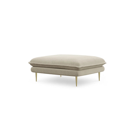 Vienna Pouf aus Strukturierter Stoff in Beige (Positano 8), 93x73x43 cm von Cosmopolitan Design – Bild 1