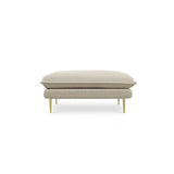 Vienna Pouf aus Strukturierter Stoff in Beige (Positano 8), 93x73x43 cm von Cosmopolitan Design – Bild 4
