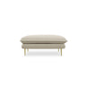 Vienna Pouf aus Strukturierter Stoff in Beige (Positano 8), 93x73x43 cm von Cosmopolitan Design – Bild 4