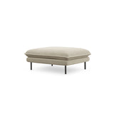 Vienna Pouf aus Strukturierter Stoff in Beige (Positano 8), 93x73x43 cm von Cosmopolitan Design – Bild 1