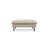 Vienna Pouf aus Strukturierter Stoff in Beige (Positano 8), 93x73x43 cm von Cosmopolitan Design – Bild 4