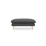 Vienna Pouf aus Strukturierter Stoff in Dunkelgrau (Positano 95), 93x73x43 cm von Cosmopolitan Design – Bild 4
