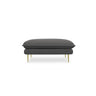 Vienna Pouf aus Strukturierter Stoff in Dunkelgrau (Positano 95), 93x73x43 cm von Cosmopolitan Design – Bild 4