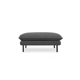 Vienna Pouf aus Strukturierter Stoff in Dunkelgrau (Positano 95), 93x73x43 cm von Cosmopolitan Design – Bild 4