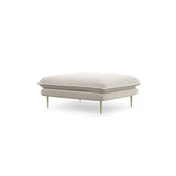 Vienna Pouf aus Strukturierter Stoff in Hellbeige (Positano 02), 93x73x43 cm von Cosmopolitan Design – Bild 1